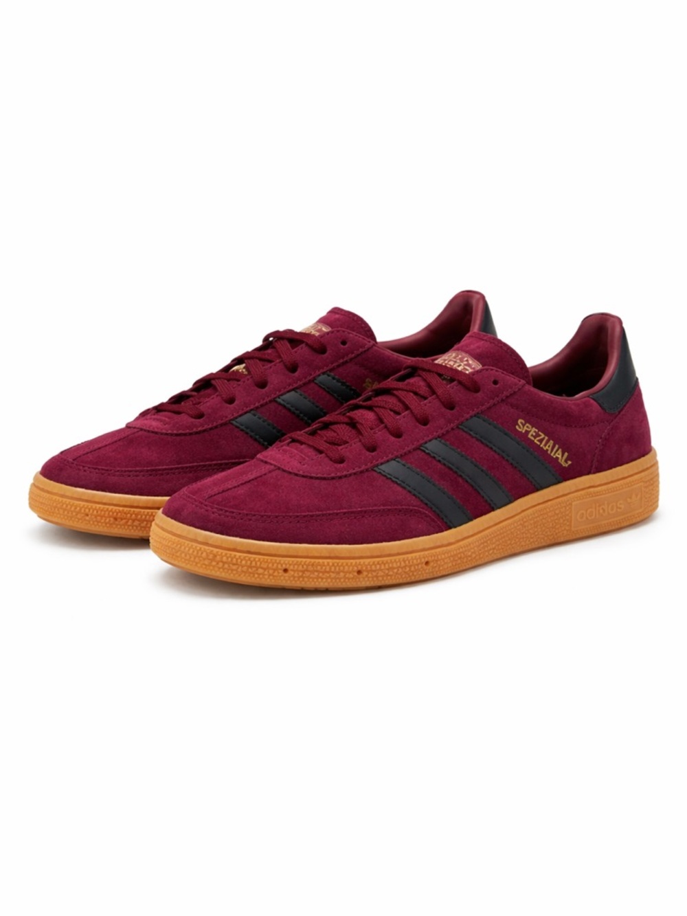 Adidas Spezial Burgundy Suede Sneakers Gum Sole Classic Trainers